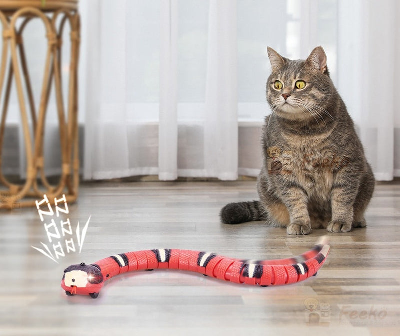Cobra Inteligente de Brinquedo para Gatos